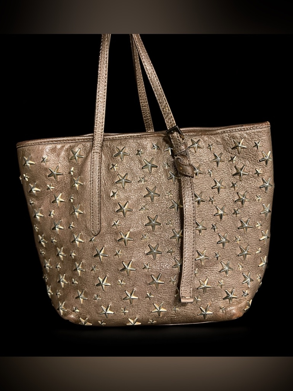Jimmy Choo Sasha Star-Studded Leather Tote